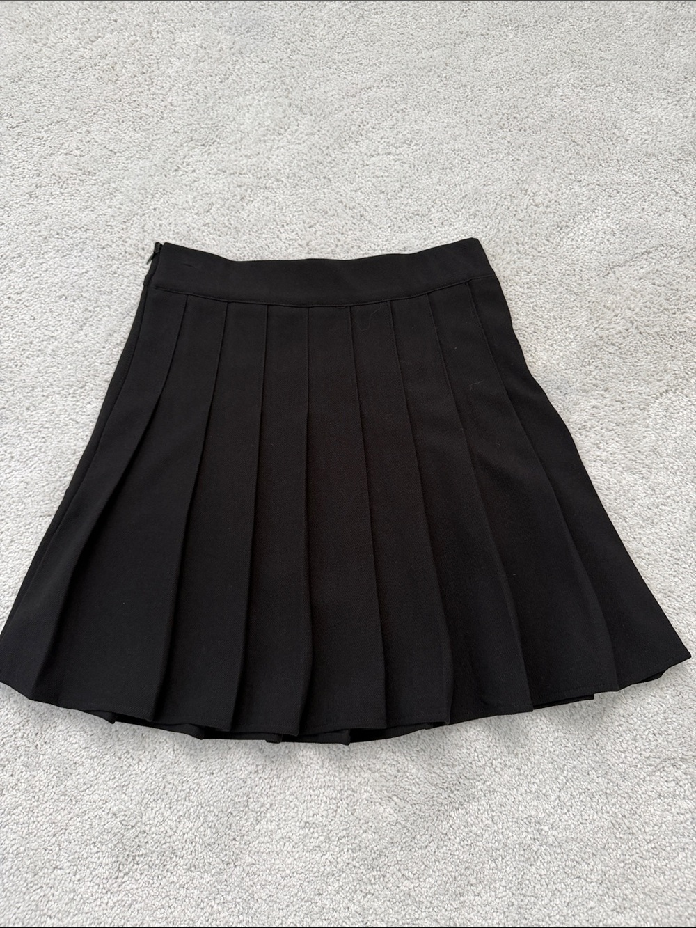 Classic Black Pleated Skirt